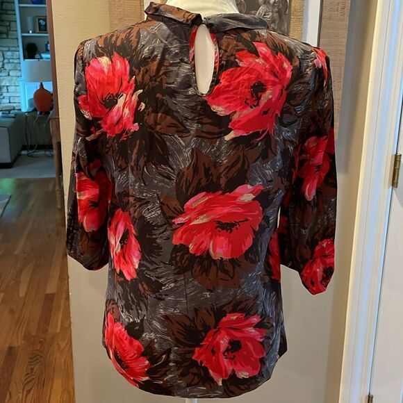 Boden Floral Silk Blend Blouse - Picture 5 of 8